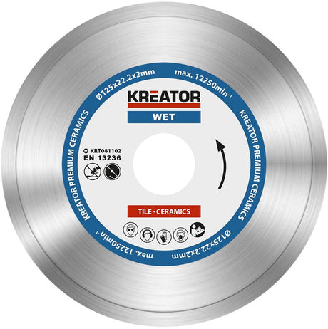 Kreator krt081102 Diamantscheibe D125 Premium nass