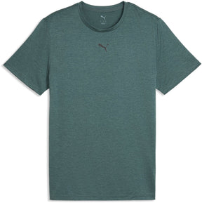 Puma tad essentials heather cat t-shirt in de kleur groen.