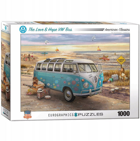 Eurographics Volkswagen – The Love Hope VW Bus – Greg Giordano – 1000 Teile 68 × 48 cm (B × H) – Puzzle