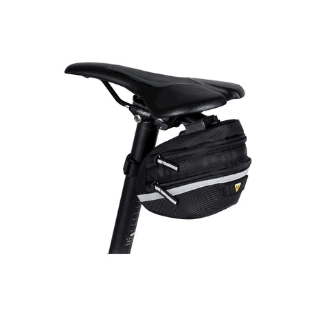 Topeak -Satteltasche WP II M, Schwarz, Wasserrepellent, Polyester, Adapter, 1,25L, QuickClick, Reflecting, 152G
