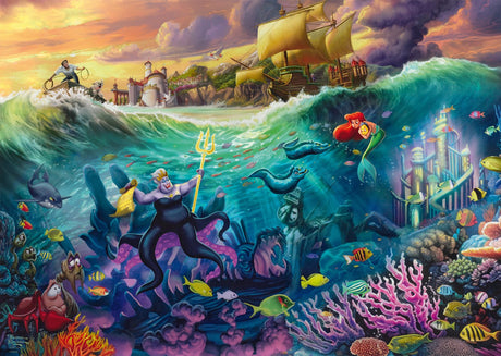 Schmidt Puzzle Disney die kleine Meerjungfrau Ursula 1000-teiliges Puzzle.
