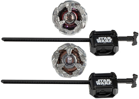 Beyblade X und Star Wars Kollaboration, The Mandalorian 3-60f vs. Moff Gideon 3-80n, Multipack-Set, ab 8 Jahren