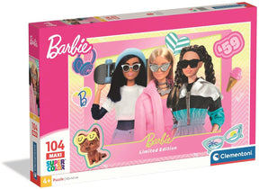 Clementoni Kinderpuzzle Barbie – Puzzle 104 Maxiteile – Spezialeffekte – Puzzle und Lernspielzeug – Puzzles für Kinder ab 4 Jahren