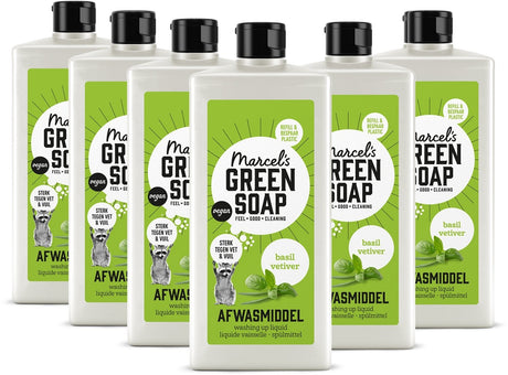 Marcel's green soap afwasmiddel - basilicum vetiver - 6 x 500ml