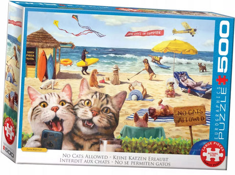 Eurographics – Keine Katzen erlaubt – Lucia Heffernan – 500 XL-Teile 68 × 48 cm (B × H) – Familienpuzzle