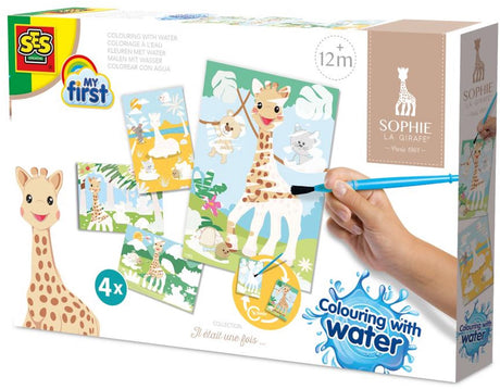 Ses kreatives Ses meine erste Sophie la Girafe – Färben mit Wasser
