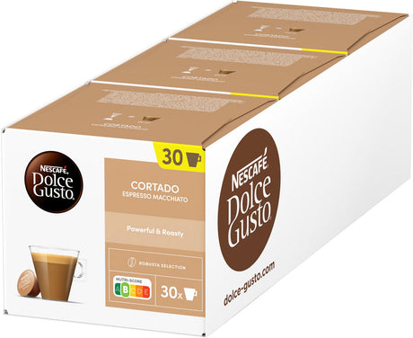 Nescafé Dolce Gusto Kapseln Cortado Espresso Macchiato – 90 Kaffeetassen für 90 Tassen Kaffee