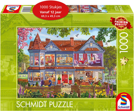 Schmidt - Puzzle - Haus im Frühling - 1000 Teile - Erwachsene - ab 12 Jahren