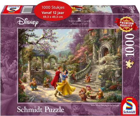 Schmidt – Puzzle – Disney, Schneewittchen, Tanz mit dem Prinzen – Thomas Kinkade Studios – 1000 Teile – Erwachsene – ab 12 Jahren