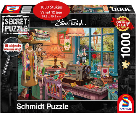 Schmidt - Puzzle - Im Nähzimmer - Steve Read - 1000 Teile - Erwachsene - ab 12 Jahren