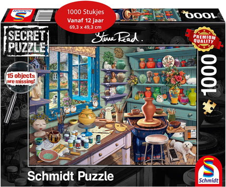 Schmidt - Puzzle - Künstleratelier - Steve Read - 1000 Teile - Erwachsene - ab 12 Jahren