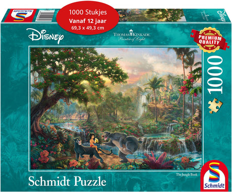 Schmidt – Puzzle – Disney, das Dschungelbuch – Thomas Kinkade Studios – 1000 Teile – Erwachsene – ab 12 Jahren