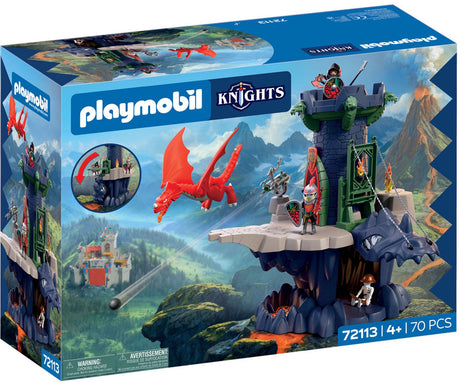 Playmobil knights drakenridders toren ridderkasteel met draak.