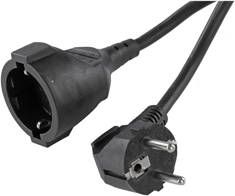 Q-Link-Verlängerungskabel – geerdet – h05vv-f – 3 x 1,5 mm² – schwarz – 3 m