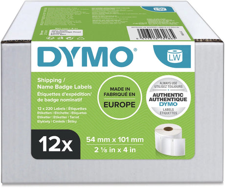 Adressetiketten Dymo s0722420 mattweiß