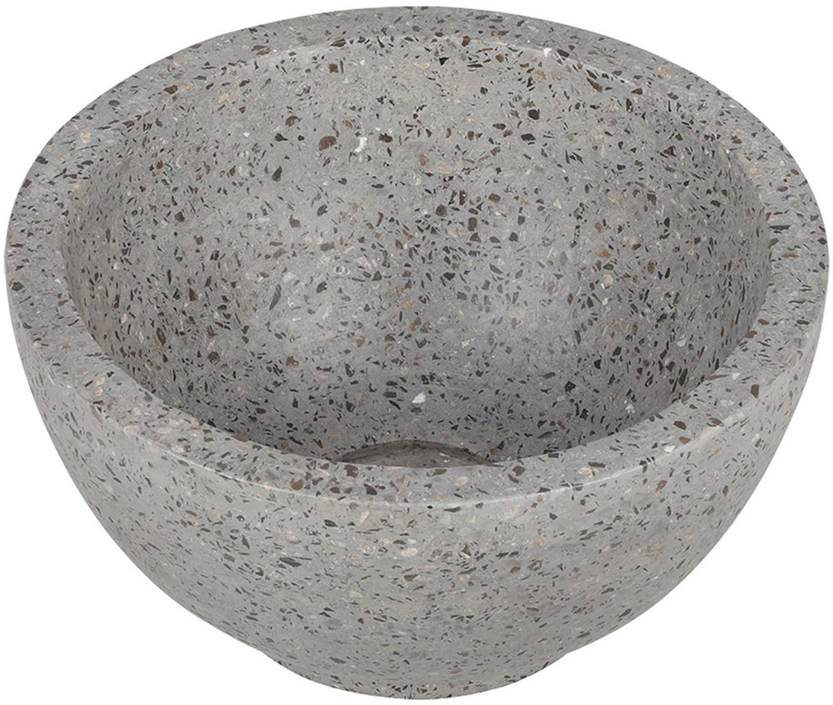 Differnz Flusswaschbecken - 23x23x12cm - Terrazzograu grob