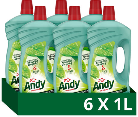 Andy Allzweckreiniger - vertraut - 6 Flaschen x 1 l - Vorteilspack