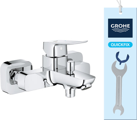 Grohe Dice Wannenmischer – mit Umsteller – inklusive S-Kupplungen – Chrom