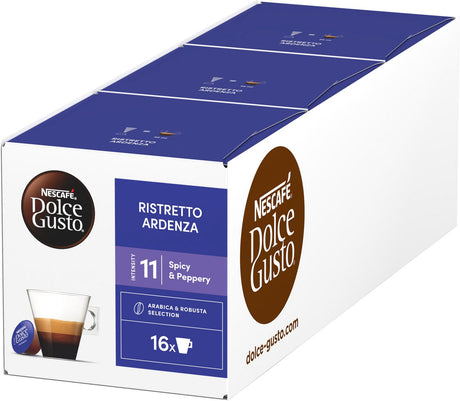 Nescafé Dolce Gusto Kapseln Espresso Ristretto Ardenza – 48 Kaffeetassen für 48 Tassen Kaffee