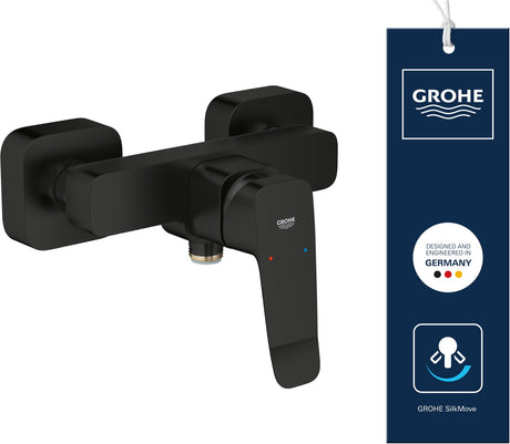 Grohe Dice Brausebatterie – inklusive S-Kupplungen – mattschwarz