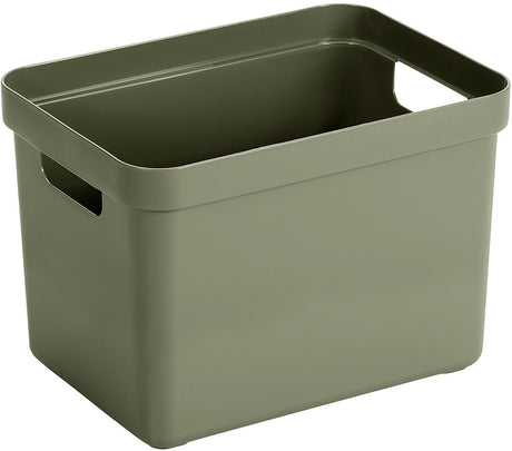 Sunware Sigma Home Aufbewahrungsbox 18l – 35 x 24,6 x 24,3 cm – dunkelgrün