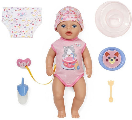 Baby born Lena Pink – Babypuppe – 36 cm mit Zubehör – 7 Funktionen – ab 1 Jahr