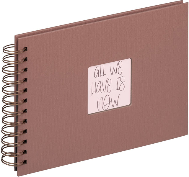 Walther sa-109-mm fun - spiraal album - formaat 23 x 17 cm - mocha mousse