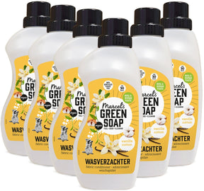 Marcel's green soap wasverzachter - vanille katoen - 6 x 750ml - 180 wasbeurten