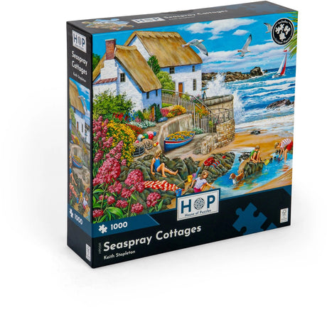 House of Puzzles Seaspray Cottages Puzzle 1000 Teile