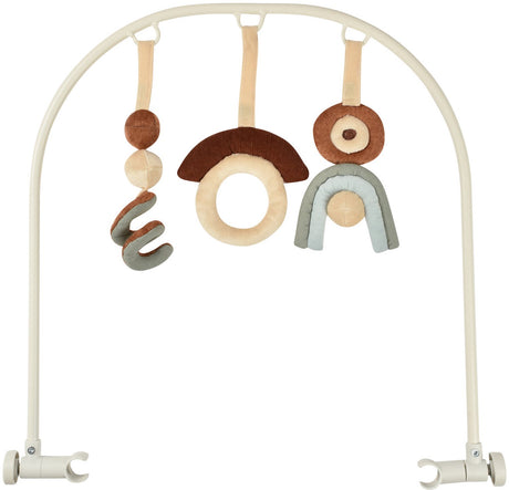 Béaba Spielbogen Relax Up Down Plus – sensorischer Spielzeugbogen mit 3 abnehmbaren Figuren – Glocke, Knistermaterial und weiche Texturen aus Samt, Baumwolle und Holz – 5 Neigungspositionen – von 0 bis 6 Monaten – mehrfarbig
