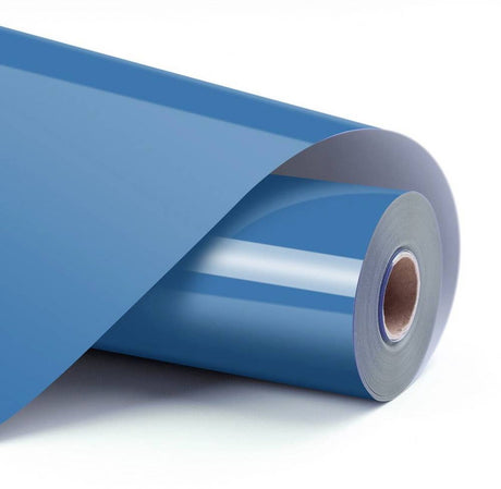 Loklik Wärmetransfer-Vinyl Basic – Ozeanblau – Blau – 30,5 x 180 cm