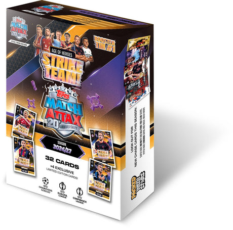 Panini topps tcg | match attax ucc 26 27 pocket tin | 36 voetbalkaarten | 4 exclusieve limited edition kaarten