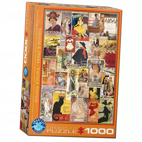 Eurographics – Vintage-Theater- und Opernplakate [Theater-Opern-Vintage-Poster] – 1000 Teile 48 x 68 cm (B x H) – Puzzle
