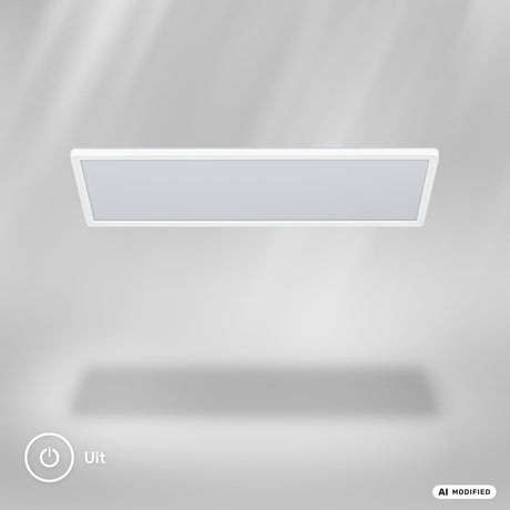 B.k.licht move - LED-Deckenleuchte - Badezimmerbeleuchtung - IP44 - Deckenleuchte mit Bewegungsmelder - 58 x 20 x 3 cm - Weiß
