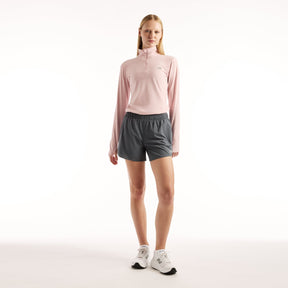 New balance sport essentials space dye 1 4 dames sporttrui - pink chalk s