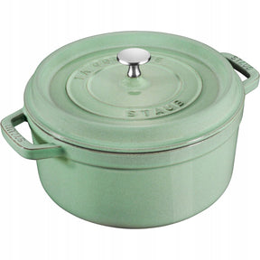 Staub la cocotte gietijzeren pan 5.2l mintgroen
