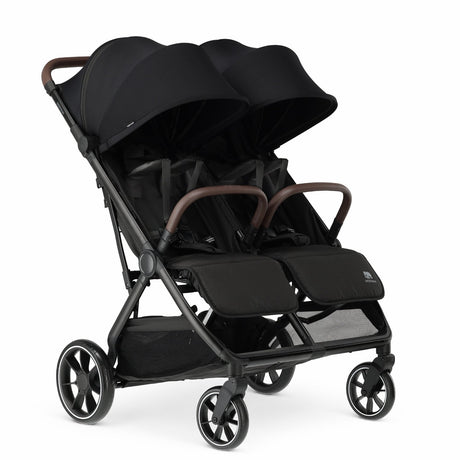 Deryan rolo x2 xl v2 duo buggy - compacte dubbele buggy - zwart