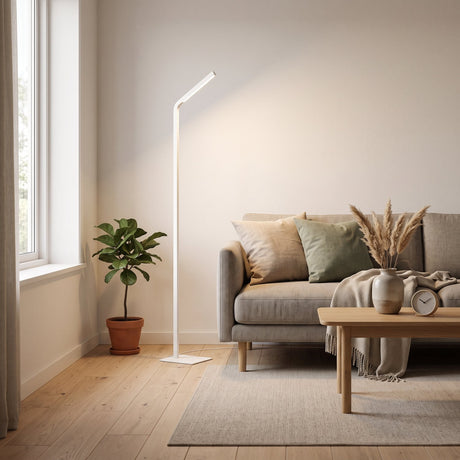 Eglo mirante vloerlamp - 158,4 cm - wit - instelbaar wit licht (warm, neutraal en daglicht) - dimbaar