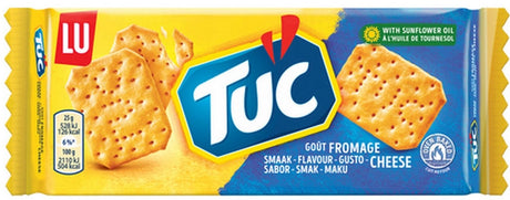 Tuc Cracker Käse – 24 x 100 g – Snack – für Getränke – im Ofen gebacken – Snacks – Cracker – Snack – lecker zum Film – Käse