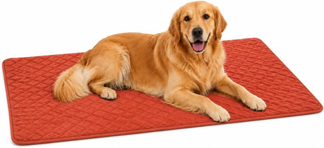 Flamingo-Hundekissen – orthopädisches Hundekissen – Bankkissen aus Memory-Schaum – Weimar Cognac XL – extra großes, bequemes Hundekissen – 116 cm
