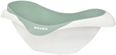 Béaba Camele'o Badewanne – kompakte 29-l-Babybadewanne mit Ablassschraube – ergonomische, rutschfeste Badewanne – mit Duschkopfhalterung – ab 0 Monaten – hergestellt in Frankreich – grün