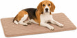 Flamingo-Hundekissen – orthopädisches Hundekissen – Memory-Schaum-Bankkissen – Weimar Beige M – hochwertiges Luxus-Drahtkäfigkissen – 85,5 cm