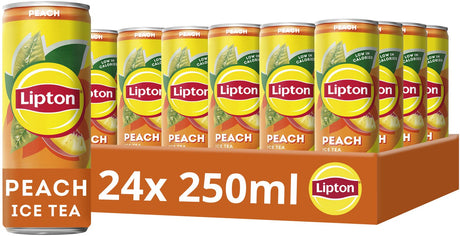 Lipton Eistee Dose – Pfirsich – kalorienarm – 24 x 250 ml – Vorteilspack