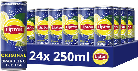 Lipton Eistee-Sprudeldose – Original – 24 x 250 ml – Vorteilspack