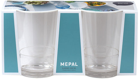 Mepal Glas Flow 200 ml - Set à 2 Stück