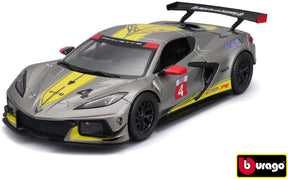 Bburago Chevrolet Corvette C8.R Auto gelb