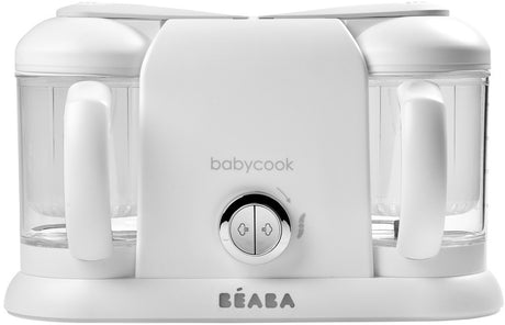 Béaba babycook® duo – 4-in-1-Dampfgarer und Babynahrungszubereiter – zwei große Schüsseln – weiß – Küchenmaschine