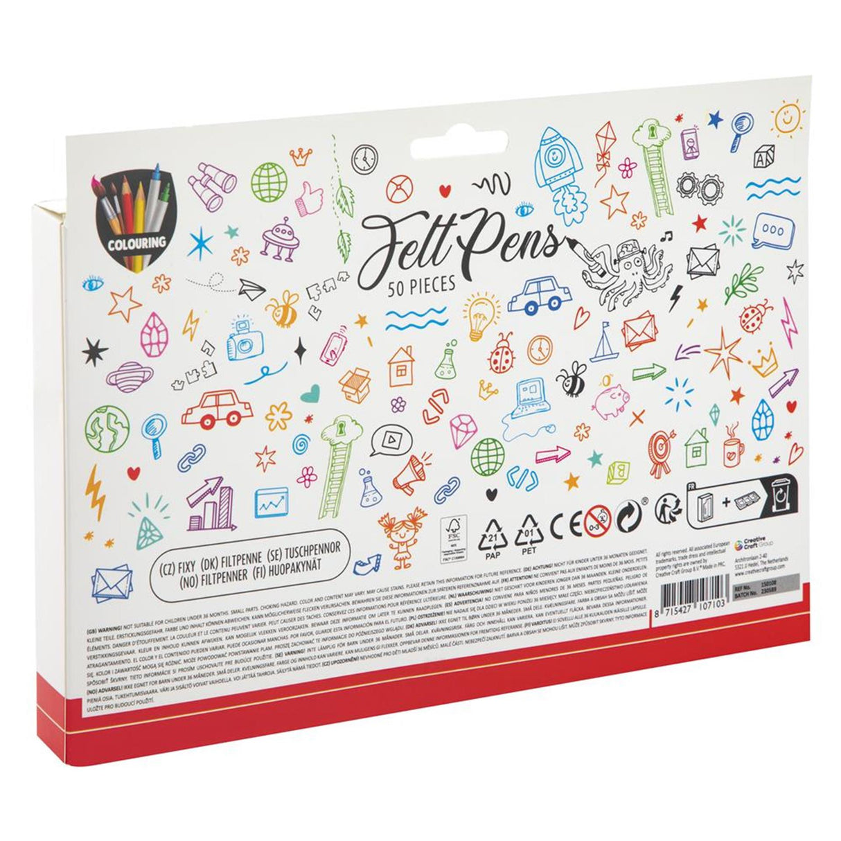 Grafix Filzstift-Set 50-teilig