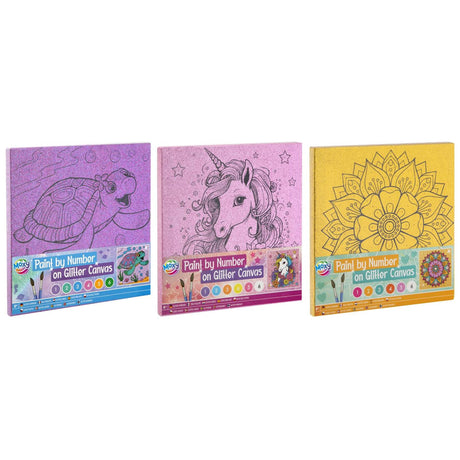 Grafix Moxy Malen nach Zahlen Glitzer