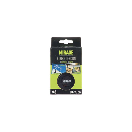 Mirage Fietshoorn T-002 80 90 dB 6,5 cm ABS PC Schwarz 2-Stück